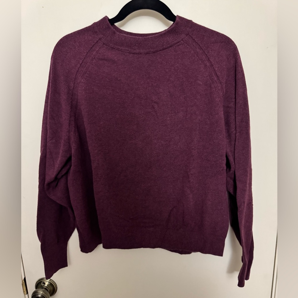 a new day Plum Crewneck Sweater